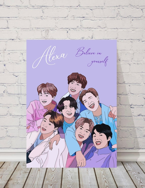 Custom Name BTS Poster Bts Army Fan Gift Instant -  Finland