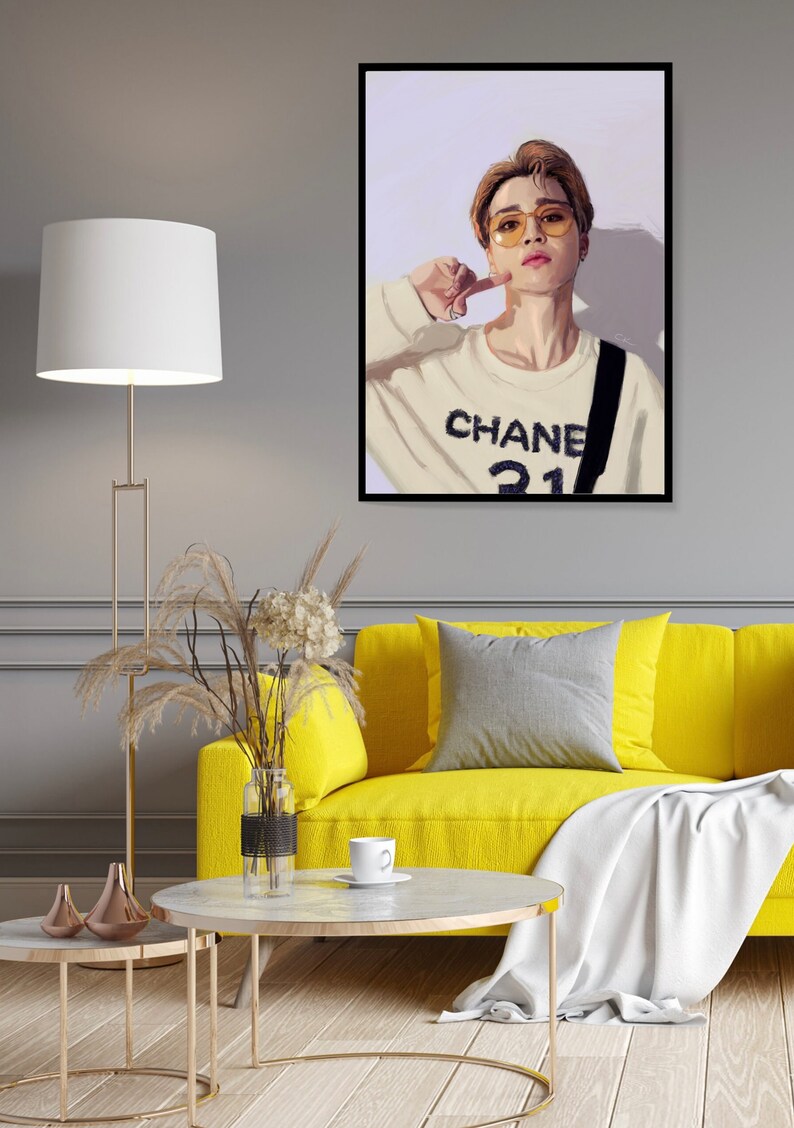 Bts Jimin Digital Art Print PDF Instant Downloadable BTS Fan - Etsy
