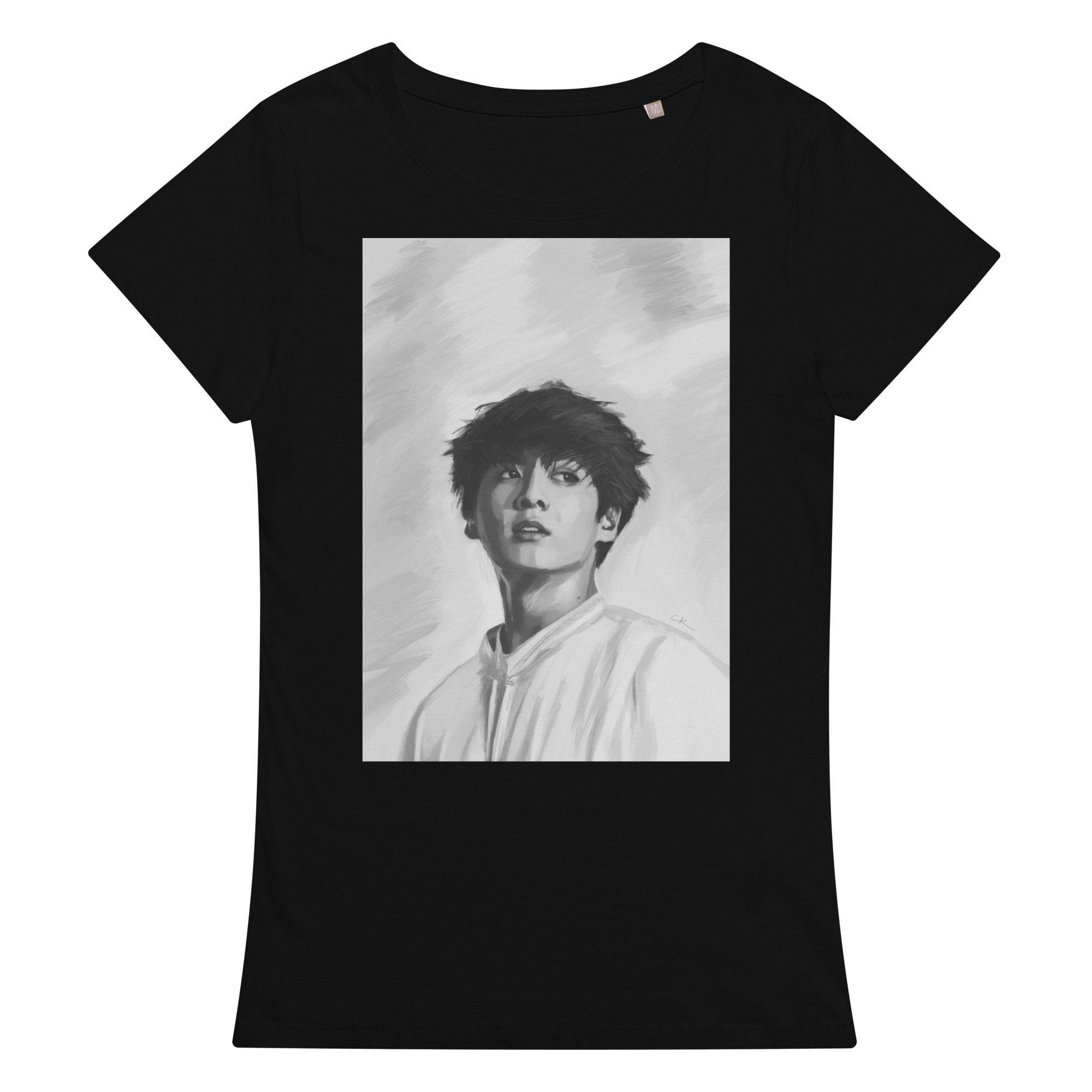 BTS ジョングク レディース Tシャツ | 手描き JK ポートレート - Etsy 日本