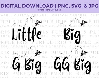 Busy Bee Big Little Reveal | Sorority Big/Lil Reveal Shirts Design | DIGITAL DOWNLOAD SVG