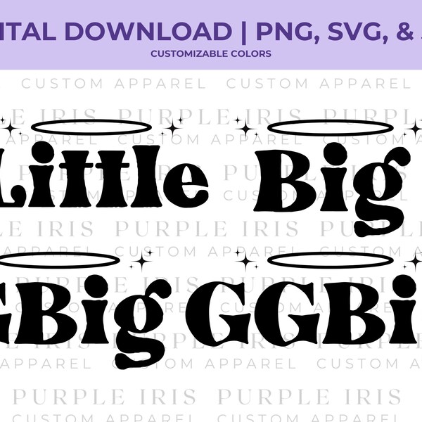 Halo Big Little Reveal | Sorority Big/Lil Reveal Shirts Design | DIGITAL DOWNLOAD SVG