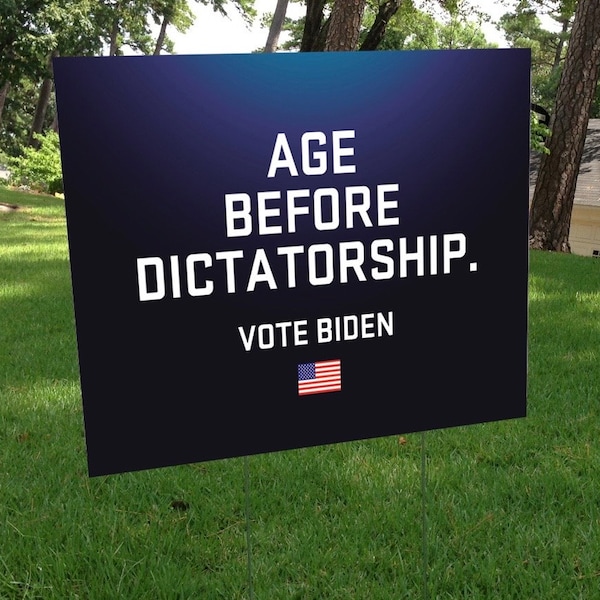 Biden Democrat yard sign