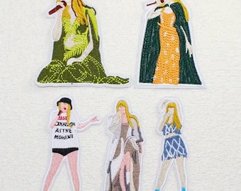 Set of 5 Swift Iron On Patches