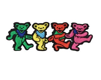 Dancing Bears Iron On Patch