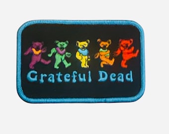 Grateful Dead Dancing Bears Iron On Patch