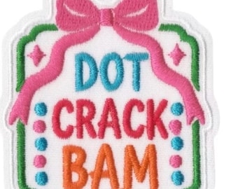 Mahjong Dot Crack Bam Iron On Patch