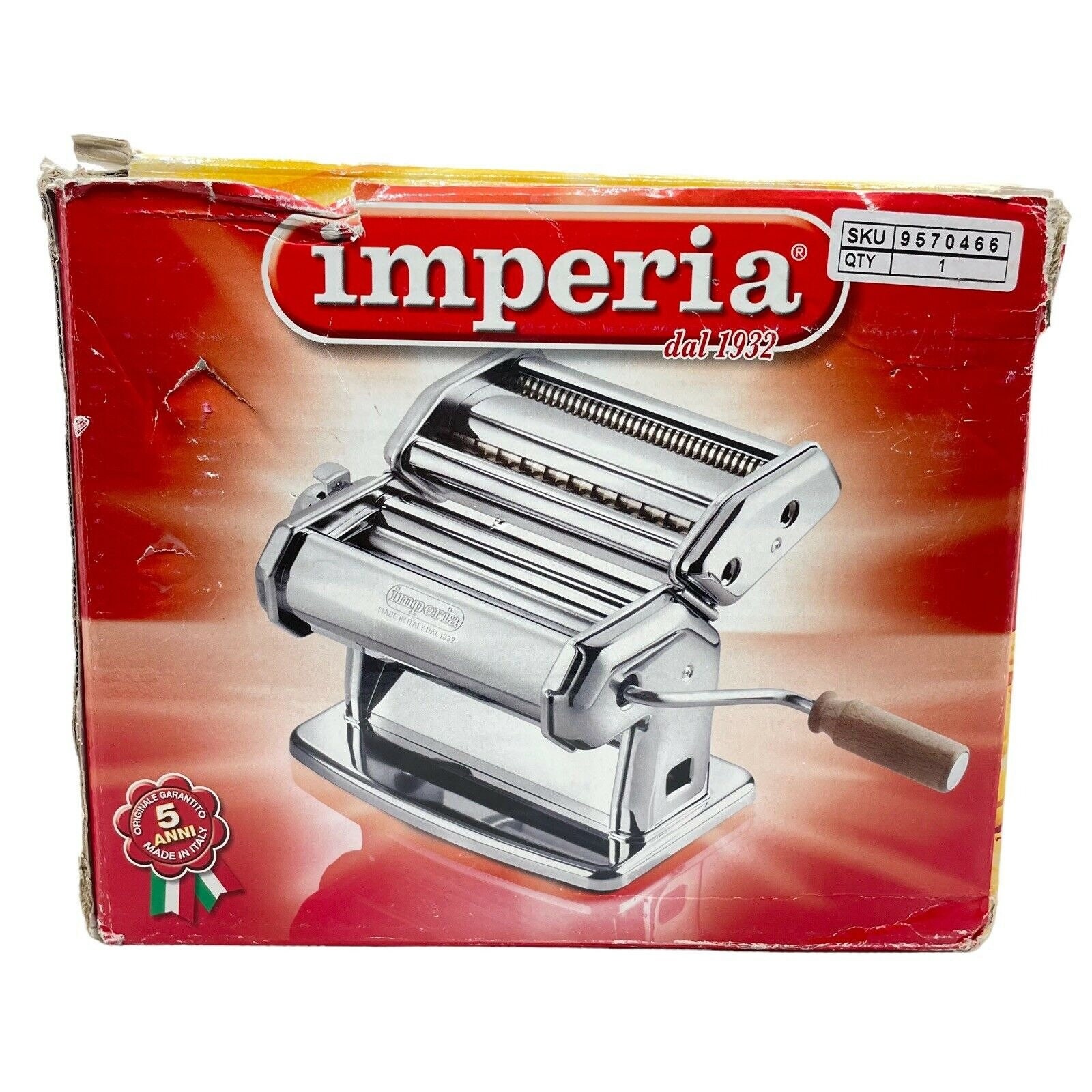 Imperia Manual Pasta Machine Imperia NIB 
