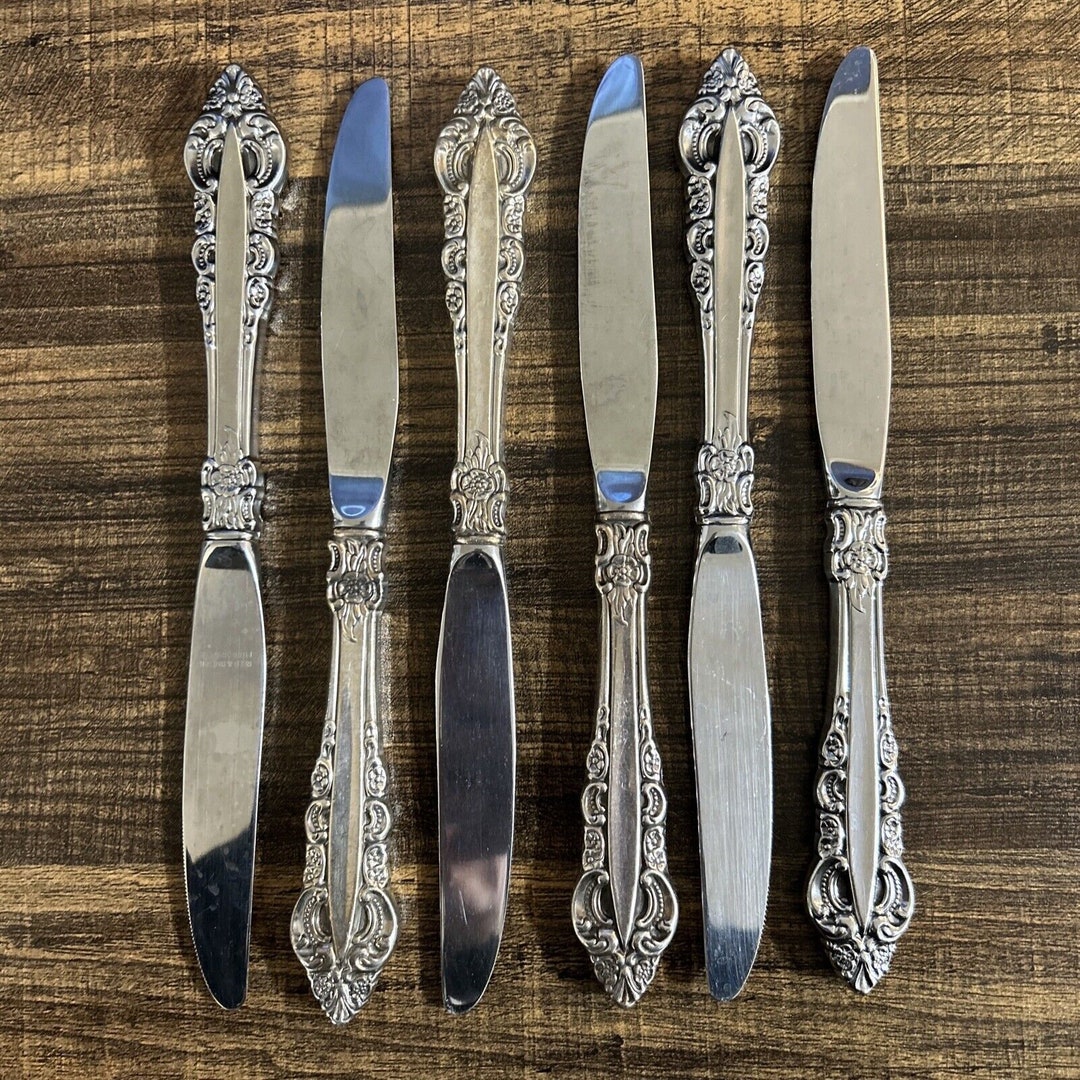 Reed & Barton Mirrorstele Knives Knife Set of 6 Etsy