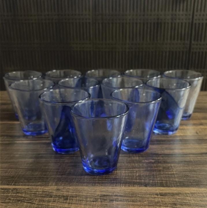 Bormioli Rocco Glasses Blue - Etsy