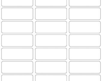 Editable Return Address Label Template – 2 5/8” x 1” – Printable Address Stickers – Instant Download – Avery 5160 Compatible