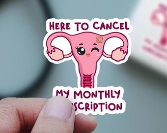 Hysterectomy gift set, cute uterus stickers, funny gynecologist sticker for obstetrician, funny healthcare gift for gynecology, ovary joke