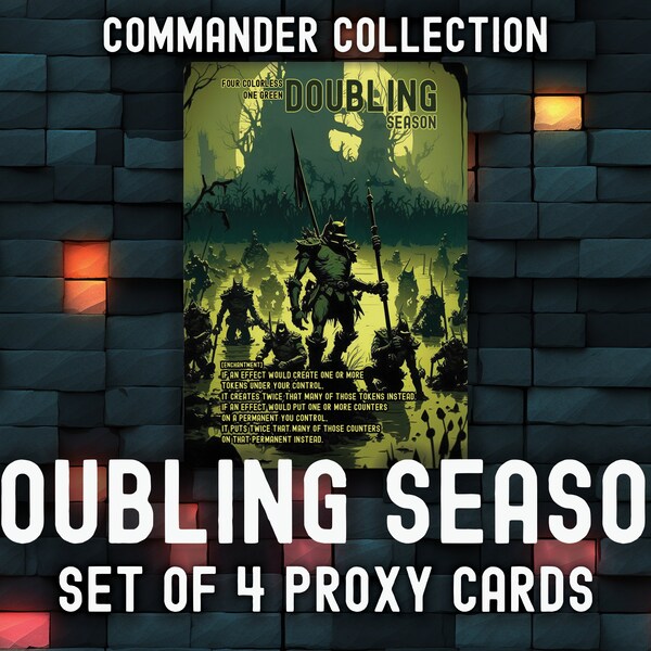 Mtg Proxy Doubling Season - Etsy