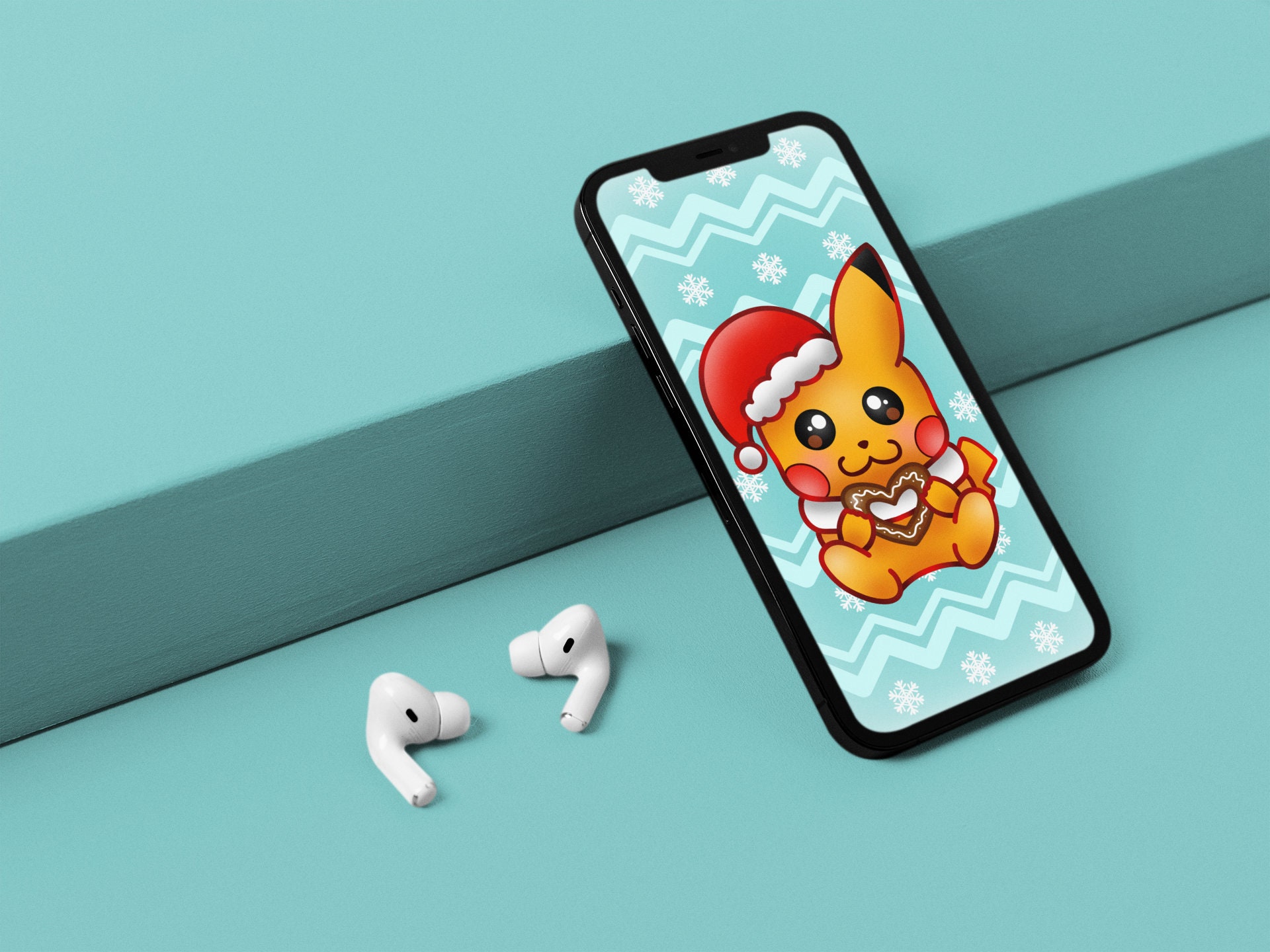 Pokemon Wallpaper, Matching Wallpaper, Christmas Wallpaper, Christmas  Pokemon, Pikachu and Pichu Wallpaper, Cute Heart Wallpaper - Etsy Israel, image size:1920x1440