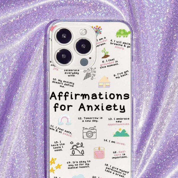 Anxiety Affirmation iPhone Case Etsy