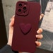 Heart iPhone case | Love Phone Case | Available in Variety of Colors in Silicone material | Colorful cases | Phone charm 