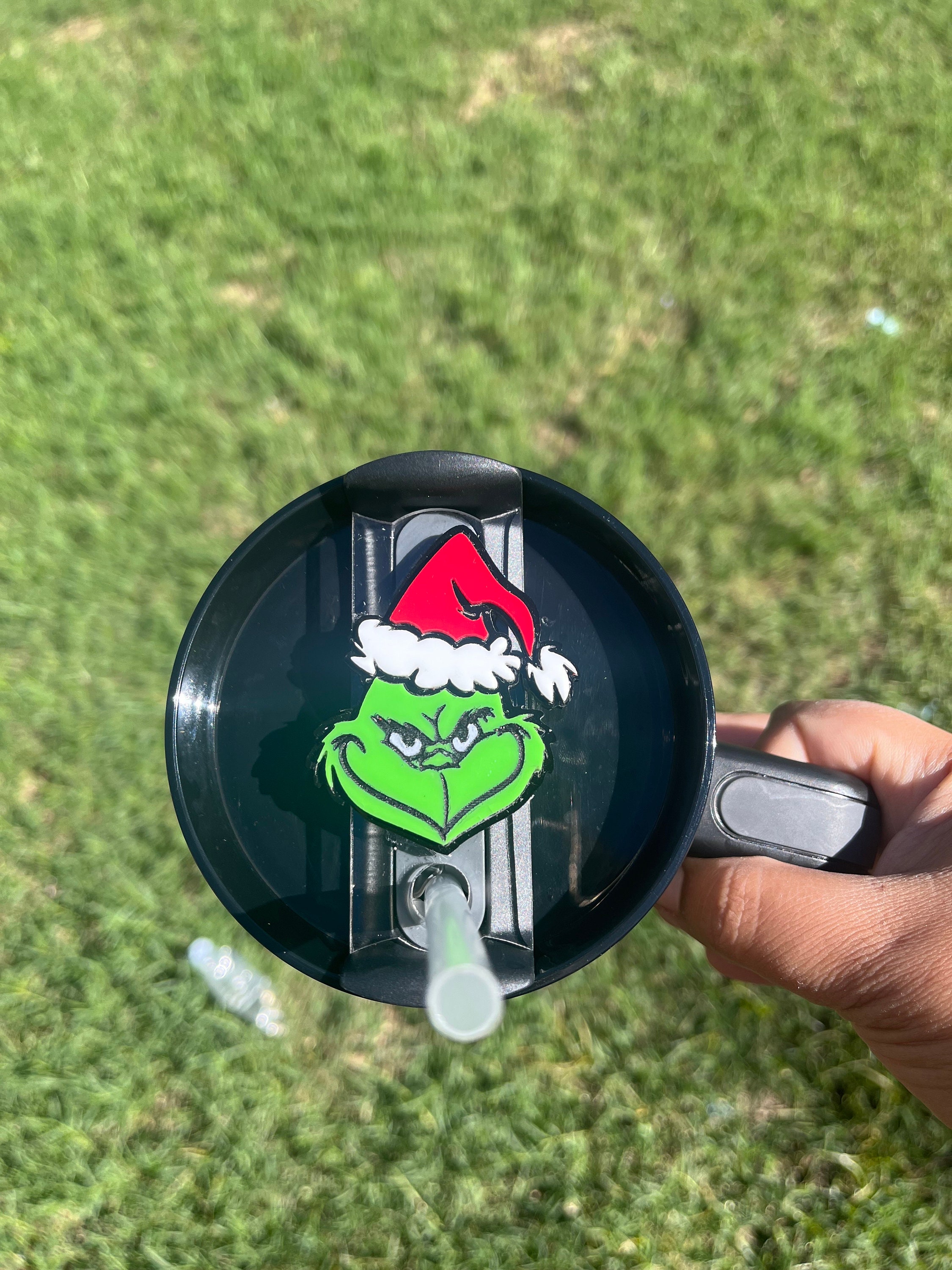 Stanley Cup Name Plate, Stanley Name Tag, Personalized Tumbler Name Tag,  Stanley Topper, Stanley Accessories, Grinch Name Plate, Grinch 