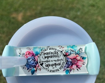 Stanley name plate, motavation Stanley Tag,Name Plate Tag, Acrylic Personalized Name Tag, 30oz & 40oz Stanley, name plate, tag, tumbler top