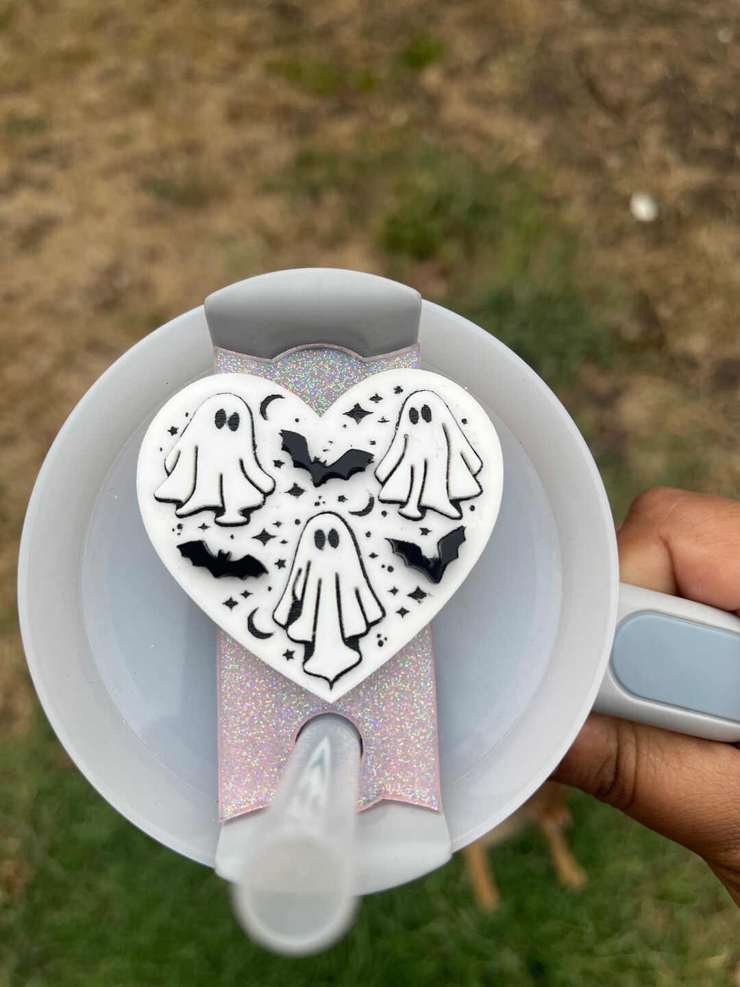 Ghost Stanley Lid Tag | Ghost Stanley Tag | Name Plate Tag | Acrylic ...