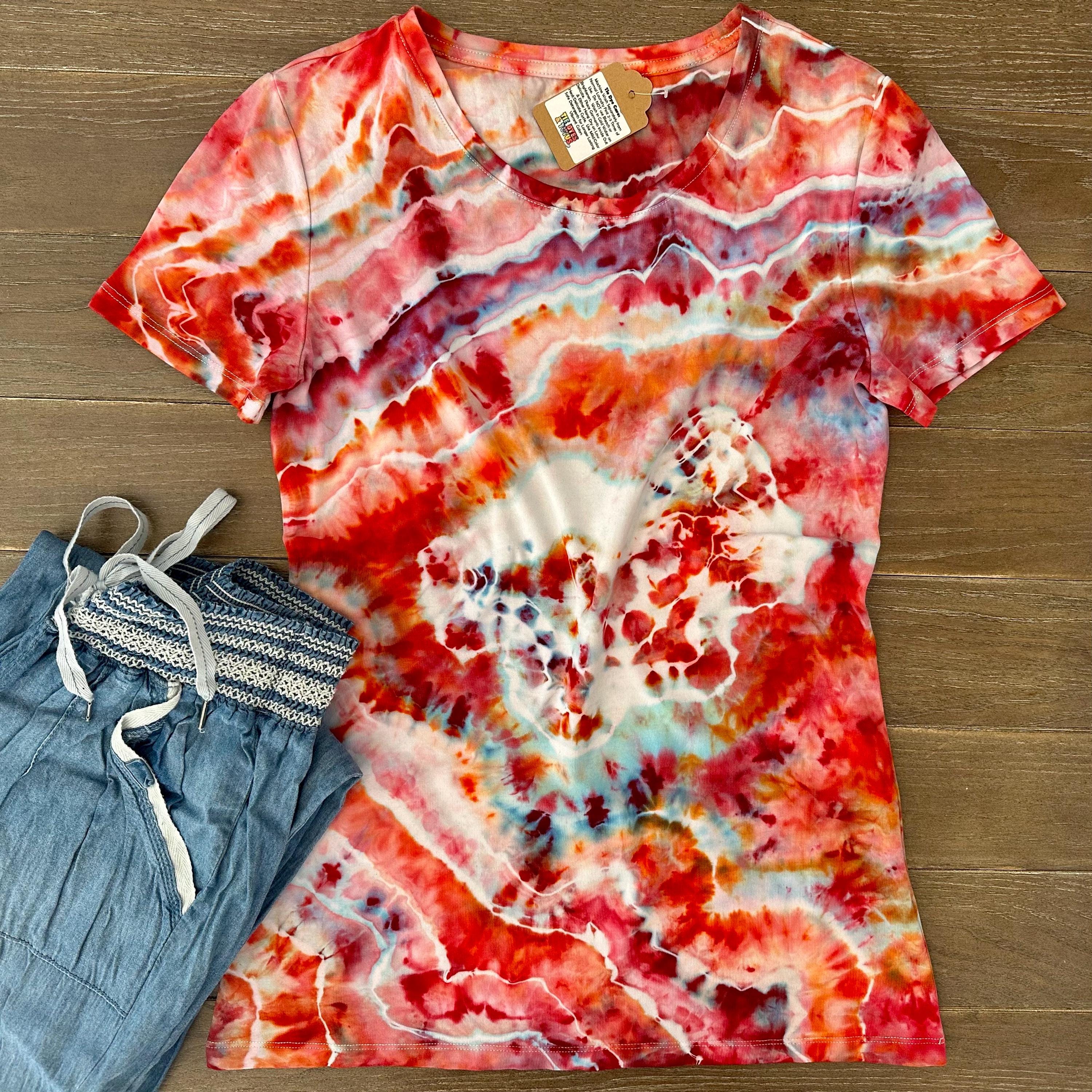 Coral Tie Dye - Etsy