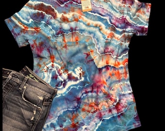 Tie Dye Shirt for Women, Crew or Vneck, Custom Tye dye shirt, Festival Wear Tee, Unique gift, Grateful, Soft Tee, Tie-Dye Shirt, SUPER SOFT