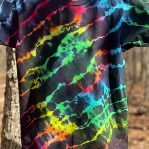 Tie Dye Shirt for Youth, Toddler, Tye dye shirt, Psychedelic T Shirt, Multi color iced dye, Festival Wear Tee, Unique gift for Friend, Wave