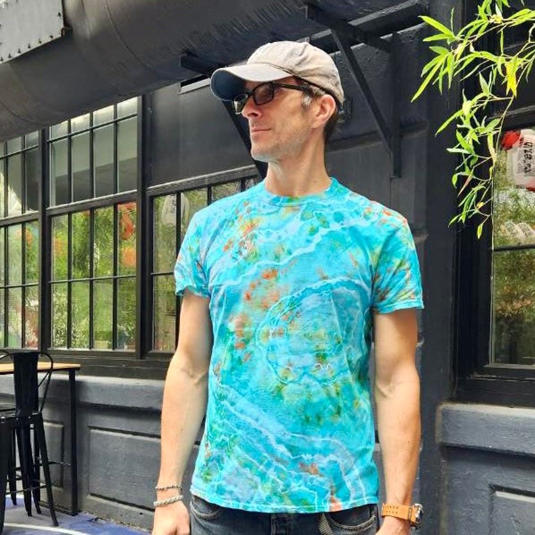 Big Sur Embroidered Shaka Wear Over Sized Tie-Dye T-Shirt