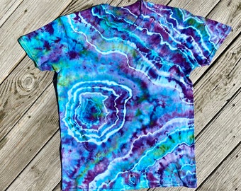Unisex Tie Dye Shirt, Tye dye shirt, Psychedelic T Shirt, Multi color iced dye, Festival Wear Tee, Unique gift for Friend