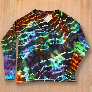 【SATIIIZ】Aiowa Dying Long Sleeve T-Shirt Tie Dye Long Sleeve Sun - Etsy