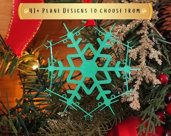 Personalized Aircraft Ornament for Christmas Tree, Custom Plane Decor, Unique Aviation Gift for Airplane or Travel Lover, ATP Grad Gift Idea
