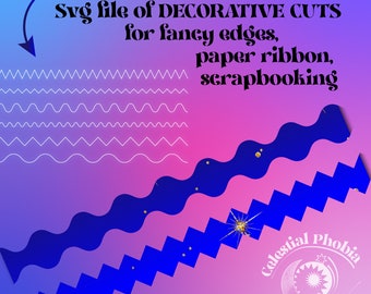 Dekorkanten spitz oder wellig geschnitten. Machen Sie Chevron-Designs, Partybevorzugungsverpackungen für Süßigkeiten oder Chips, Papierband für Scrapbooking