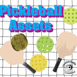 Pickleball-afbeeldingen voor knutselen - svg en png om stickers, kaarten, shirts, vinyl te maken, af te drukken en te knippen, net met herhalend patroon