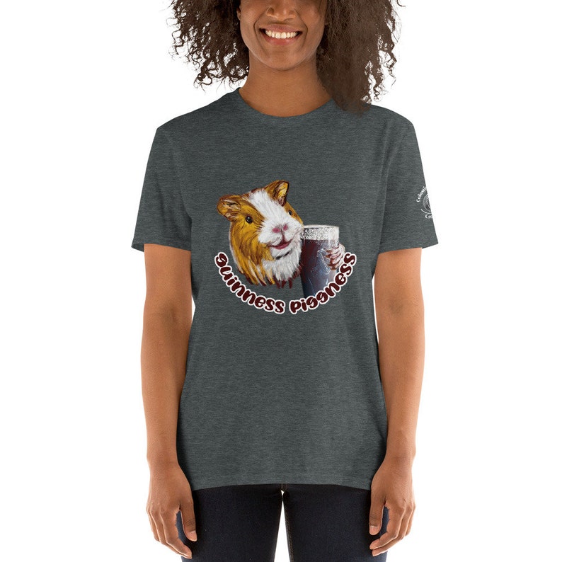 Guinness Piggness Short-Sleeve Unisex T-Shirt - Gift for Beer lover, dad jokes, Oktoberfest, clever cavies