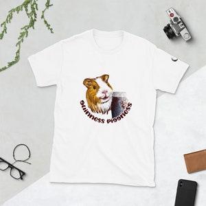 Guinness Piggness Short-Sleeve Unisex T-Shirt - Gift for Beer lover, dad jokes, Oktoberfest, clever cavies