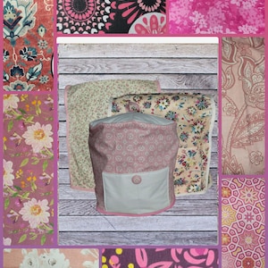 Pink Fuchsia Floral Flower Inspired Dust Covers for Kitchenaid Mixers in sizes 5-7 QT Lift Bowls & 3-5 QT Tilt Heads and 6-8 QT Instant Pot