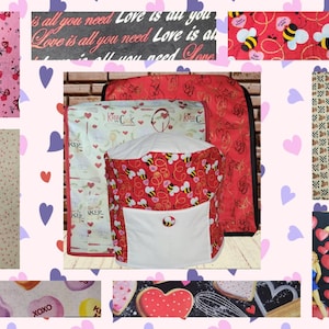 Valentines Day Hearts Love Handcrafted Dust Cover for Kitchenaid Mixer in sizes 5-7 QT Lift Bowls & 3-5 QT Tilt Heads and 6-8 QT Instant Pot