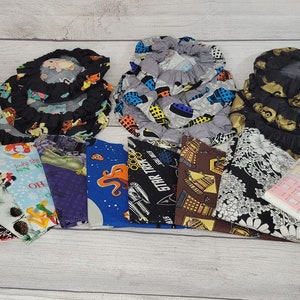 Set of 3 Small, Medium, and Large Eco-Friendly Reusable Handcrafted Fabric Bowl Covers in choice of a variety of Prints with Elastic