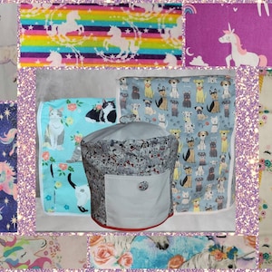 Unicorn Rainbow Inspired Handcrafted Dust Covers for Kitchenaid Mixers in sizes 5-7 QT Lift Bowls & 3-5 QT Tilt Heads and 6-8 QT Instant Pot