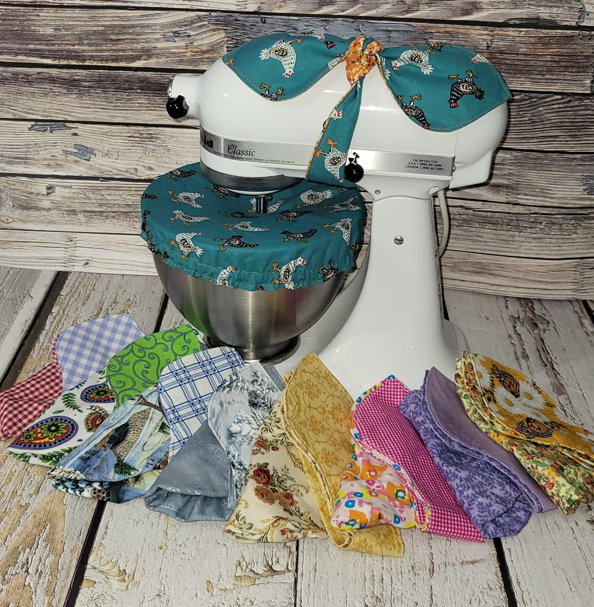 KitchenAid ステンレスボウルK 45 ＆エコール辻編パウンドケーキ本 Bow and Bowl Cover Set for a Kitchenaid Stand Mixer in a Variety