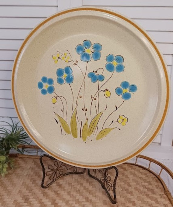 皿・プレート stone plate gypsy plants Hearthside Garden Festival Stoneware LARGE Chop Plate Highland