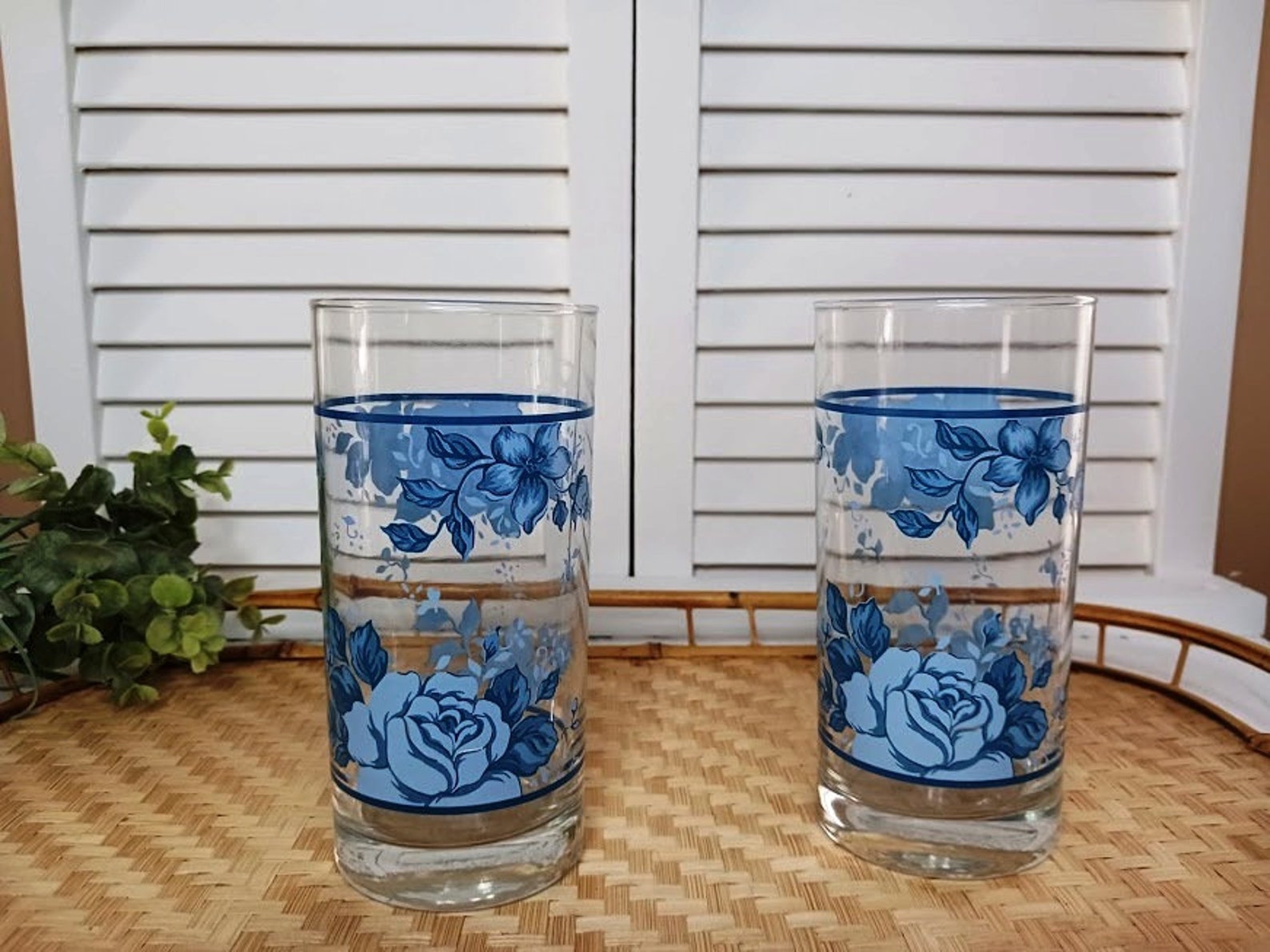 Beautiful Corelle Blue Velvet Roses Dinnerware Sold Separately Etsy