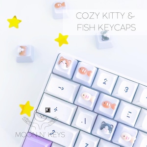 ARTISAN Cottagecore Keycaps | Frog | Mushroom | Daisy | Flower | Animal | Spring | Kawaii | Cute | Decor | Resin | Anime | PBT | Custom