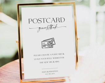 Photo Guestbook Sign Printable, Modern Photo Guest Book Sign, Bohemian Polaroid Guest Book Sign Instant DIY, Boho Wedding Editable DIY #BL29