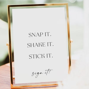 Photo Guest Book Sign Template, Wedding Photo Guestbook Sign, Minimalist Photo Guestbook Sign, Photo Sign our Guestbook Sign, Templet