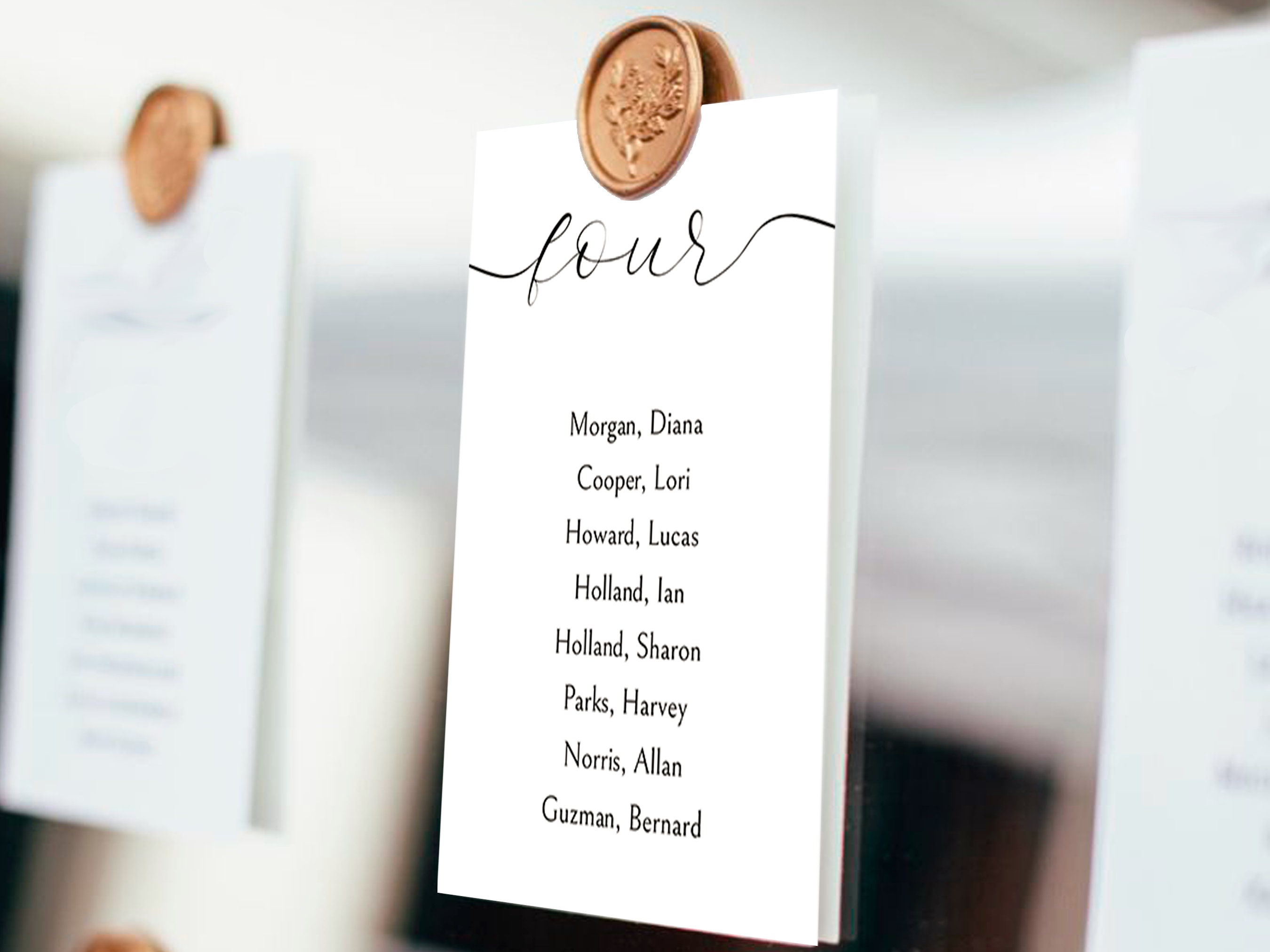 Minimalist Table Seating Cards Template For Your Wedding, This Find Your Seat Sign Is A Template For Instant Download #BL1-02