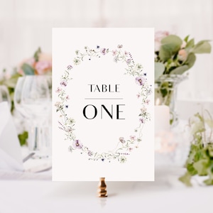 Wedding Table Numbers, Elegant Table Number Cards, Spring Wedding, 4x6, 5x7, Table Number Decor #BL12