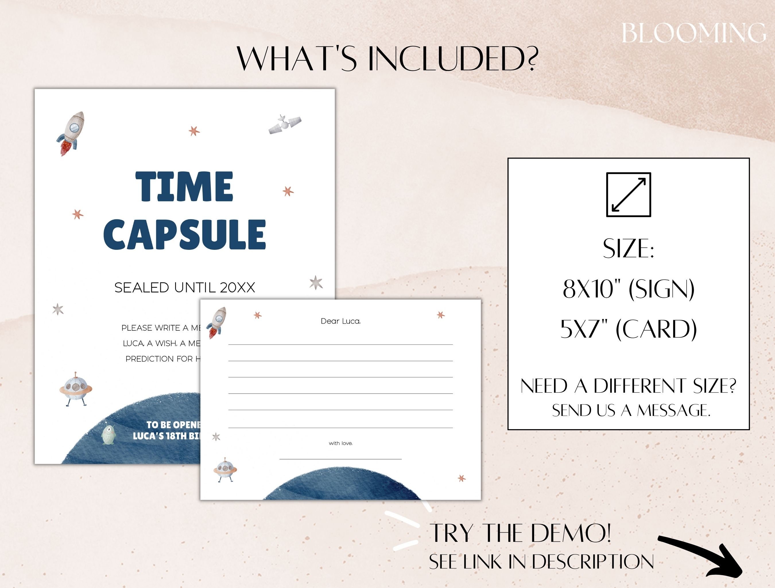 Outer Space Time Capsule, Birthday Party Wishes, Astronaut Space ...