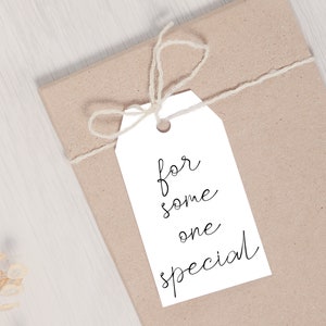 Minimalist Gift Tag Template, Editable Tag, Custom Gift Tag, Instant Download, Printable Wedding Favor Tag