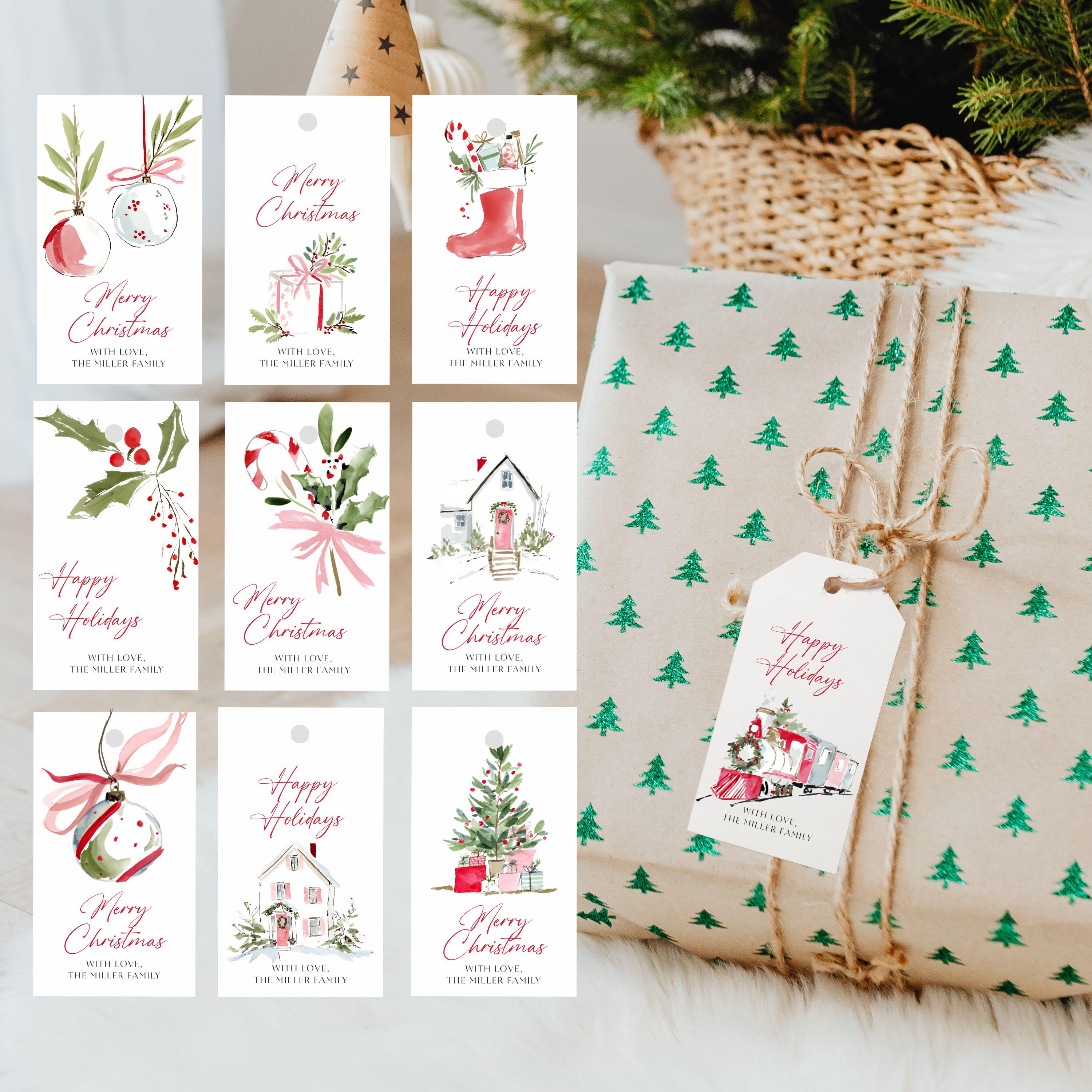 Personalized Christmas Gift Tags – Editable Canva Template - Etsy