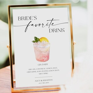 Placa de bebida exclusiva, placa de coquetel exclusiva, menu de bar, menu de coquetéis, menu de bar de casamento, bebida da noiva, mais de 180 bebidas, download instantâneo #BL29