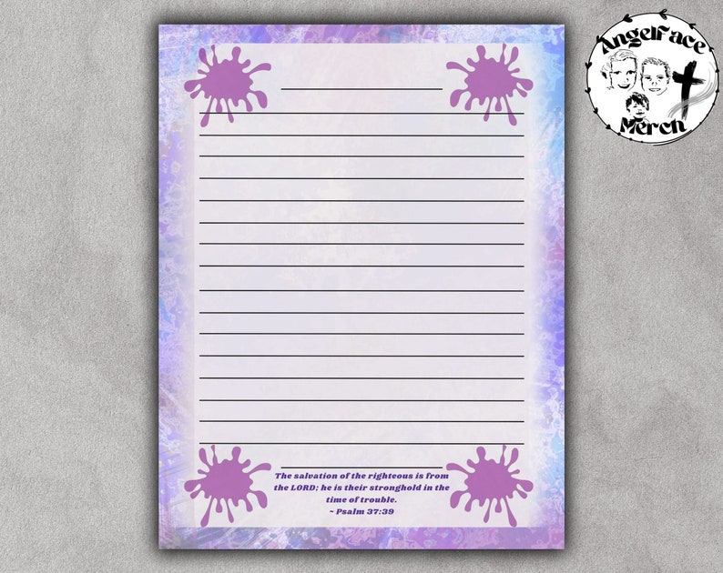 Christian Printable Stationery Printable Stationery Set - Etsy